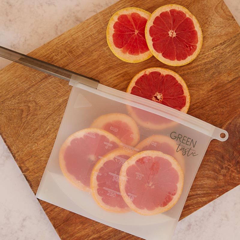 busta in silicone per alimenti 1l set 2 pz