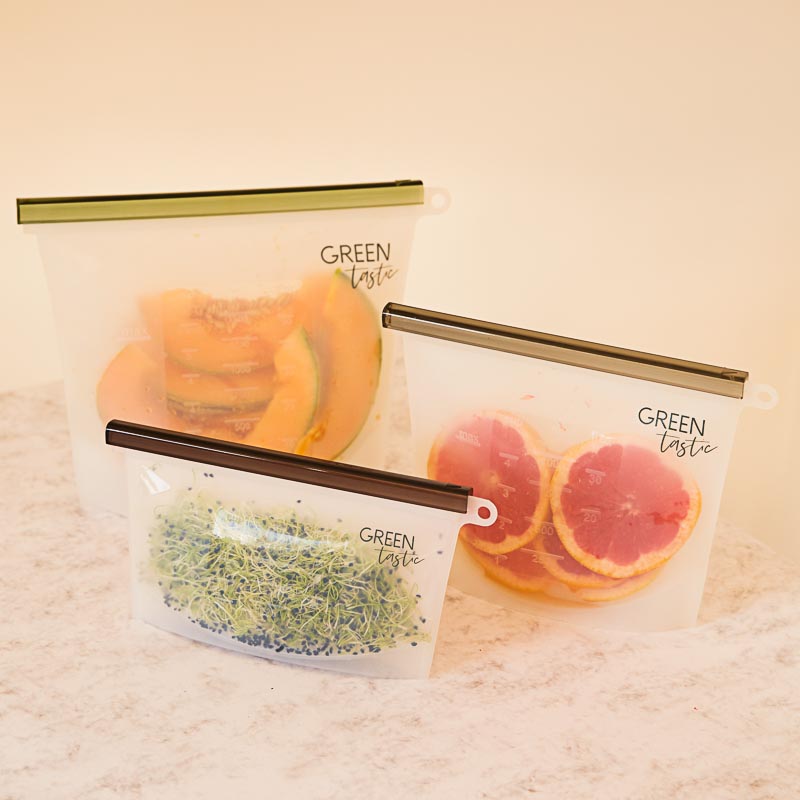 busta in silicone per alimenti 1l set 2 pz