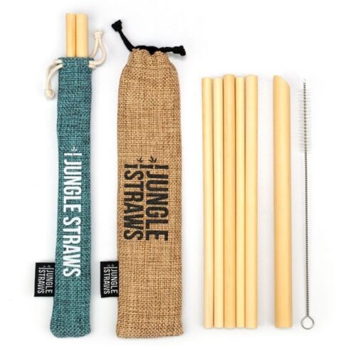 set 6 cannucce bamboo riutilizzabili JUNGLE CULTURE
