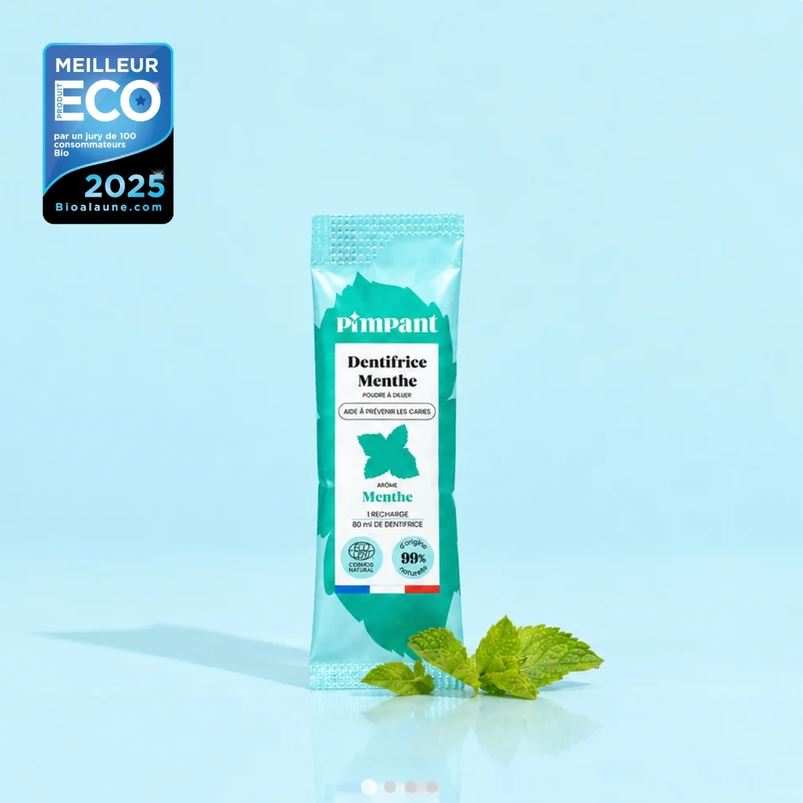 Dentifricio solubile alla menta Pimpant