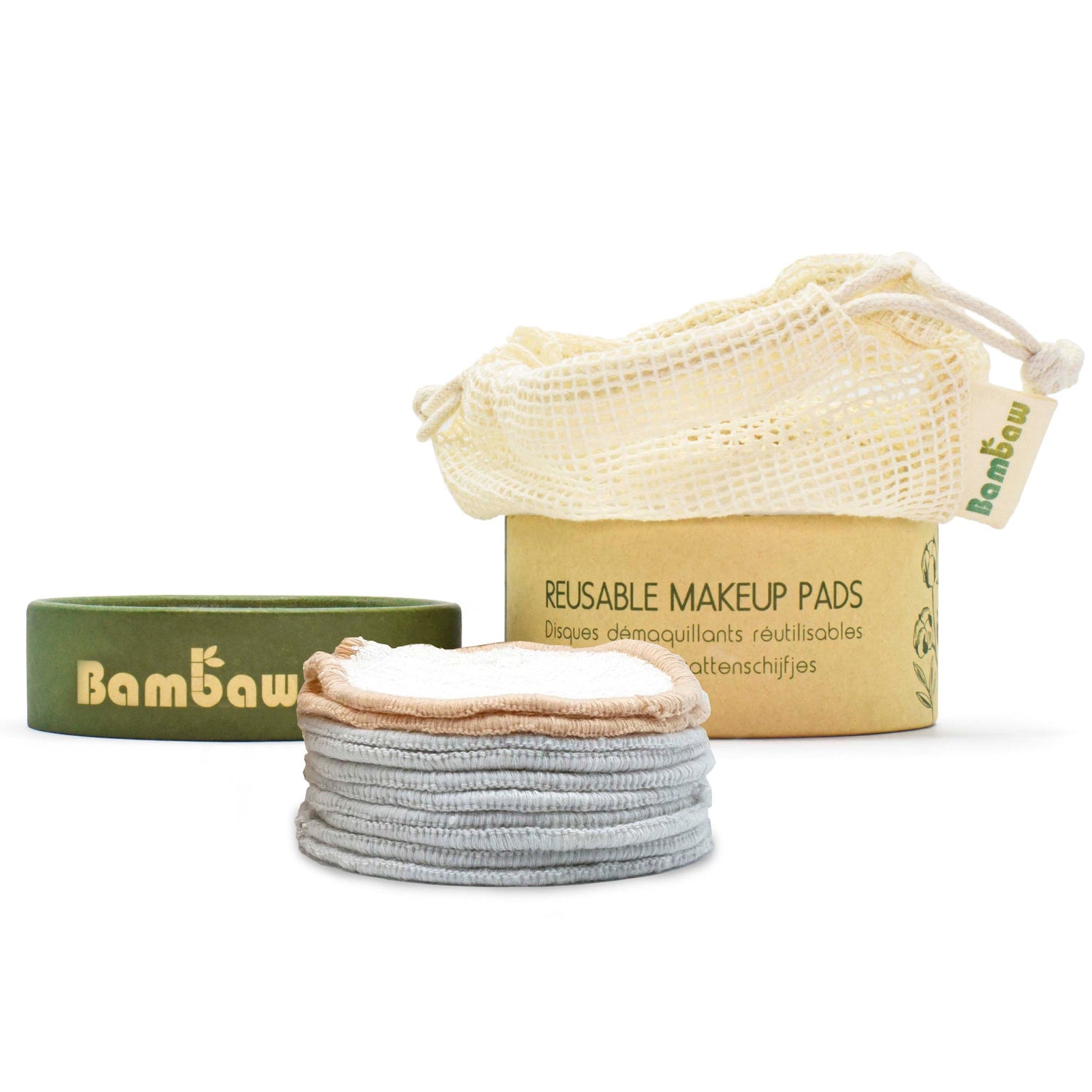 16 Dischetti struccanti lavabili BAMBAW