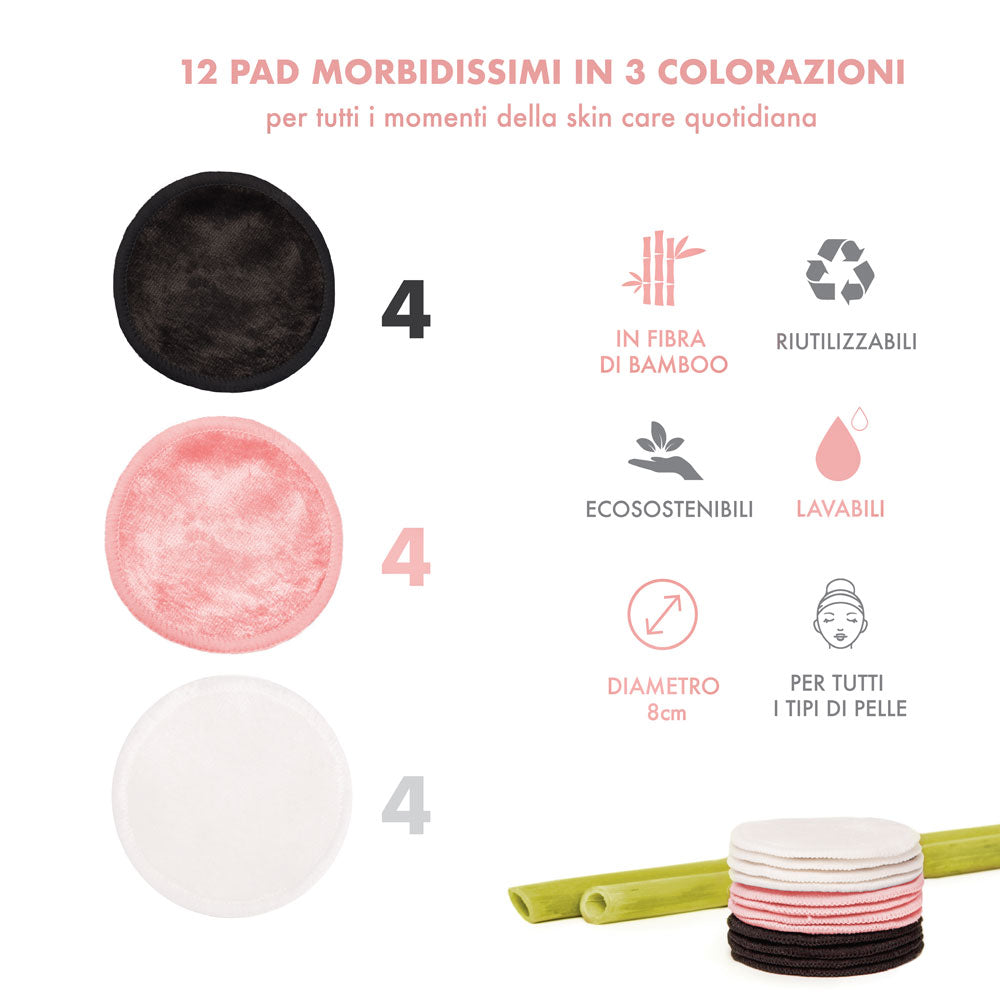 Dischetti struccanti lavabili 12 pz ENOOSO