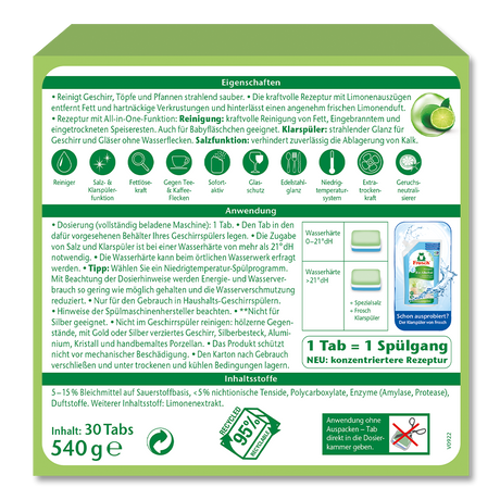 Frosch Spuel Tabs Limone