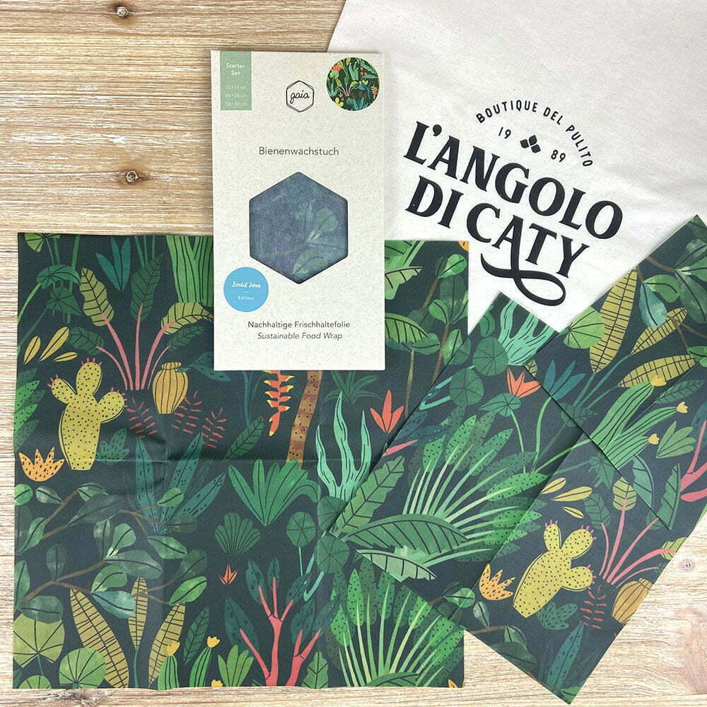 Pellicola cera d'api set Giungla GAIA STORE