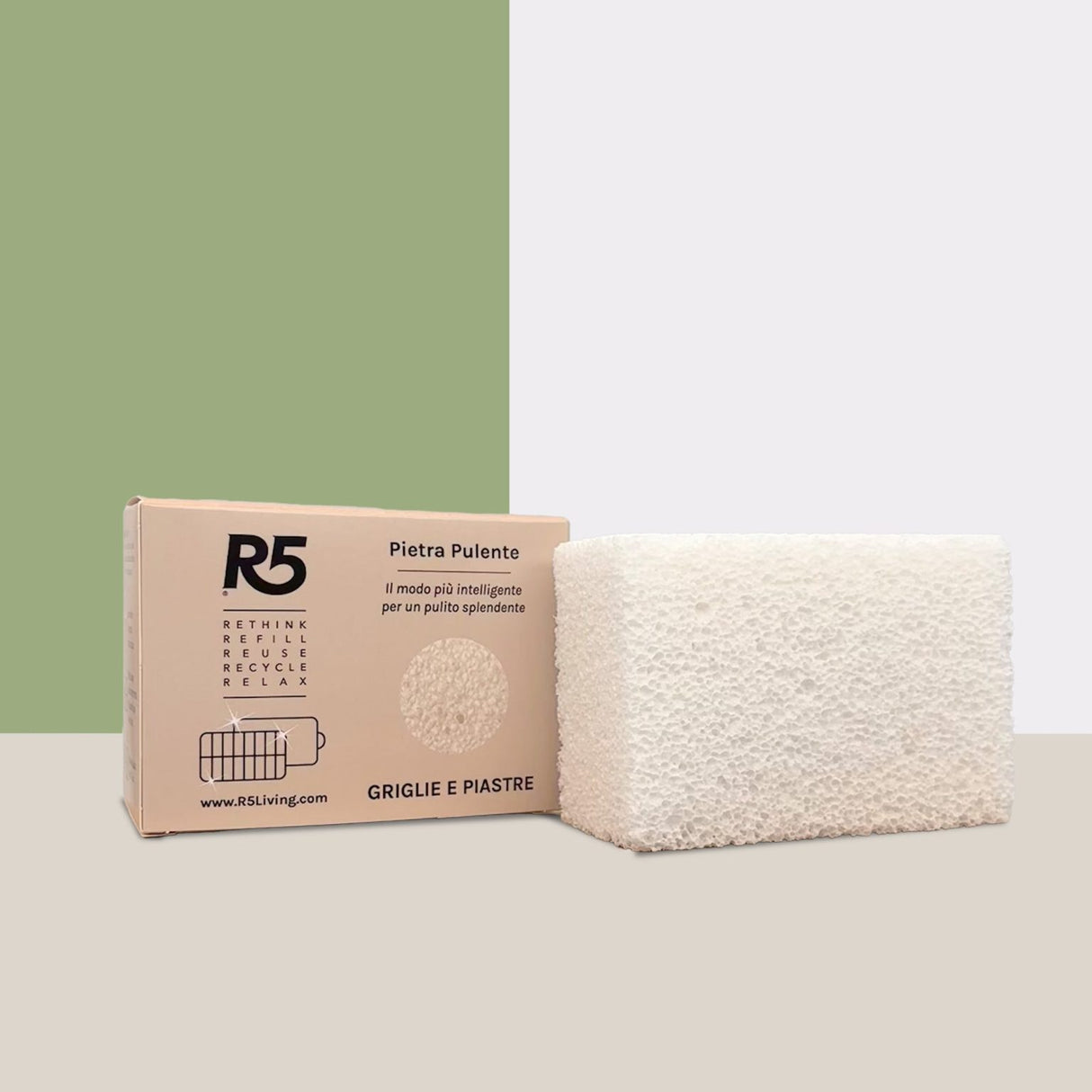 Pietra pulente per griglie e piastre R5 Living