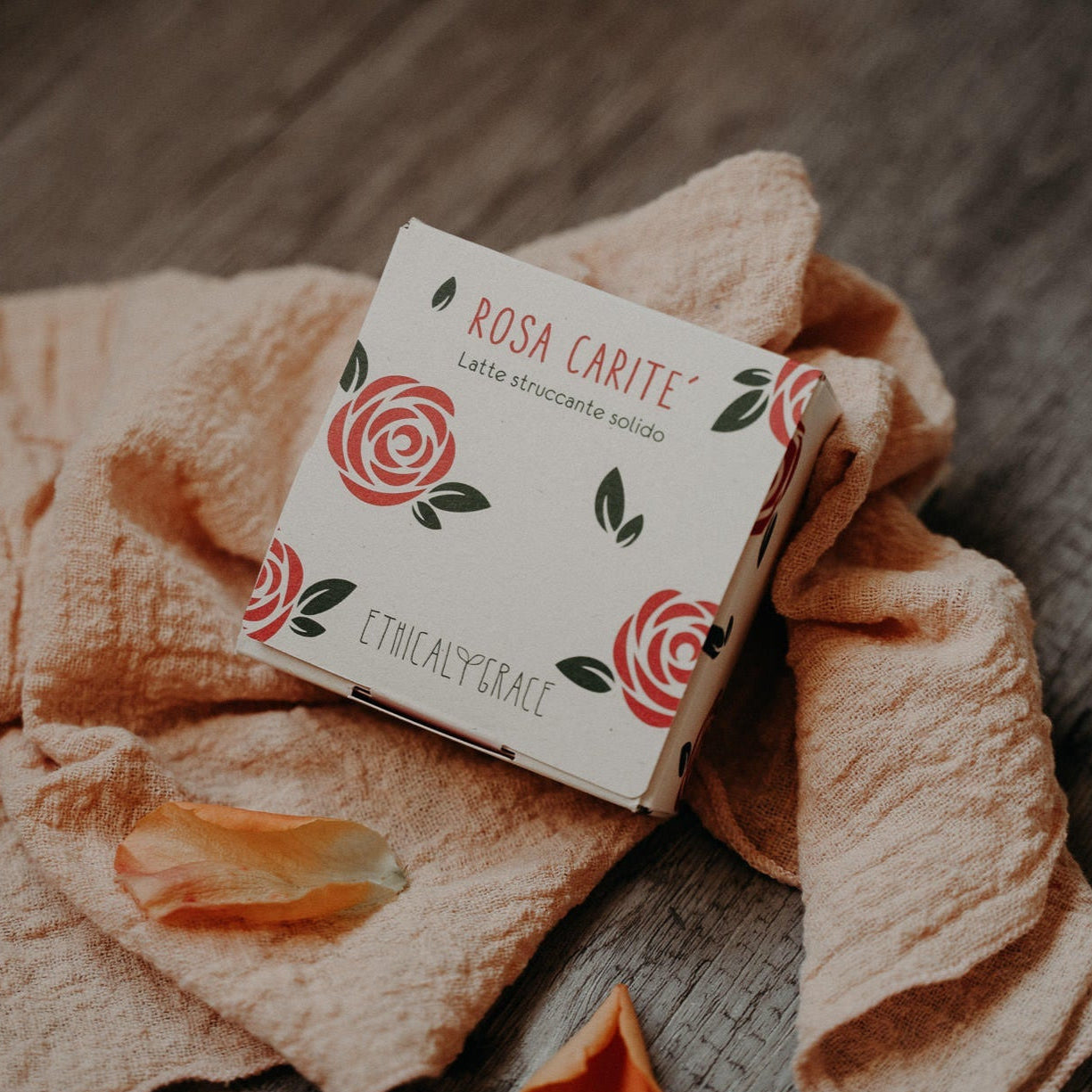 Rosa carite latte struccante solido ETHICAL GRACE