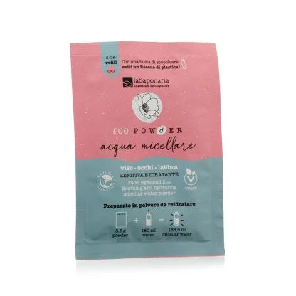 acqua micellare in polvere solubile LA SAPONARIA