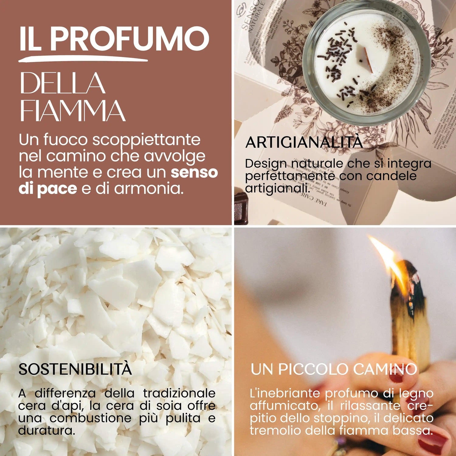 Candela naturale Cioccolato SENSO NATURALE