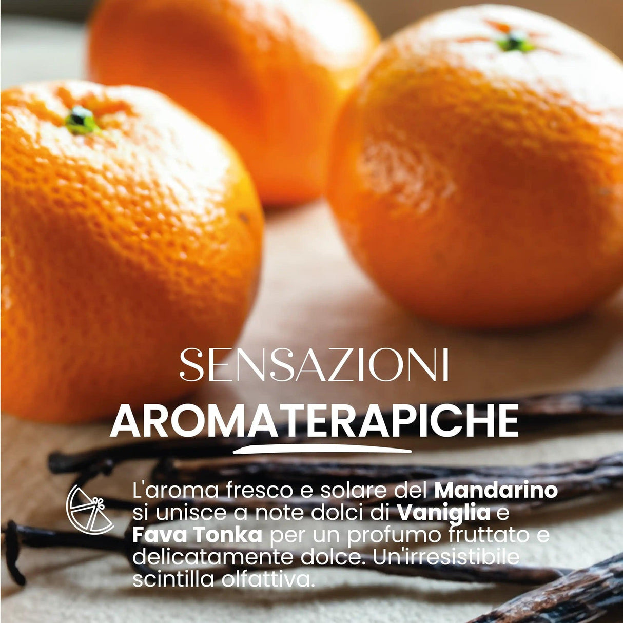 Candela naturale Veniglia Mandarino SENSO NATURALE