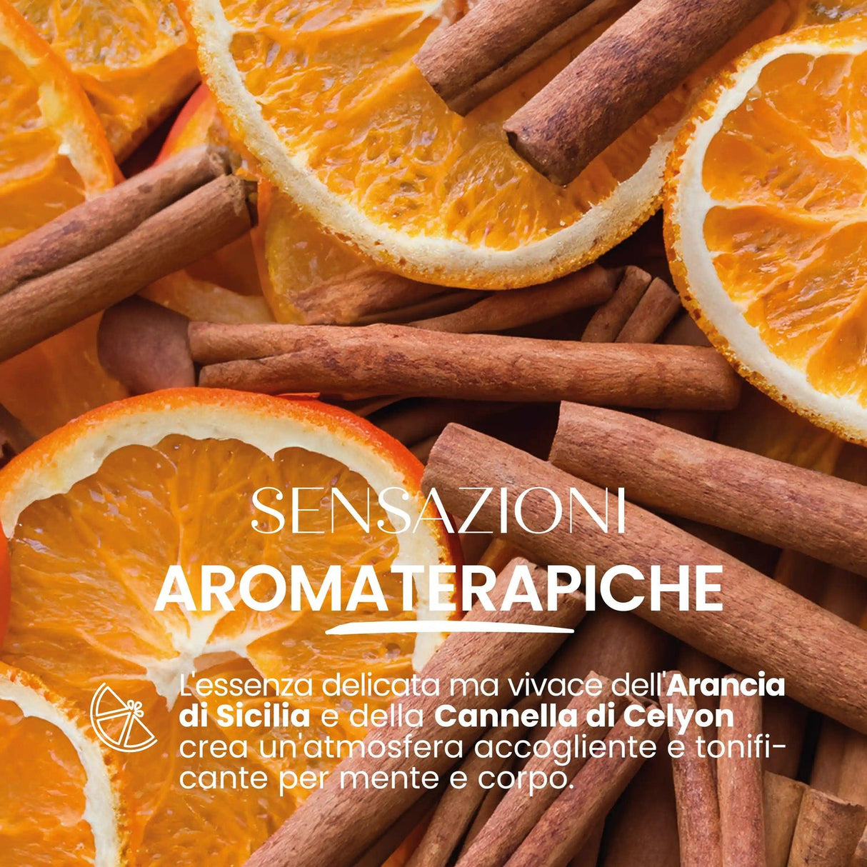 Candela naturale arancio cannella SENSO NATURALE