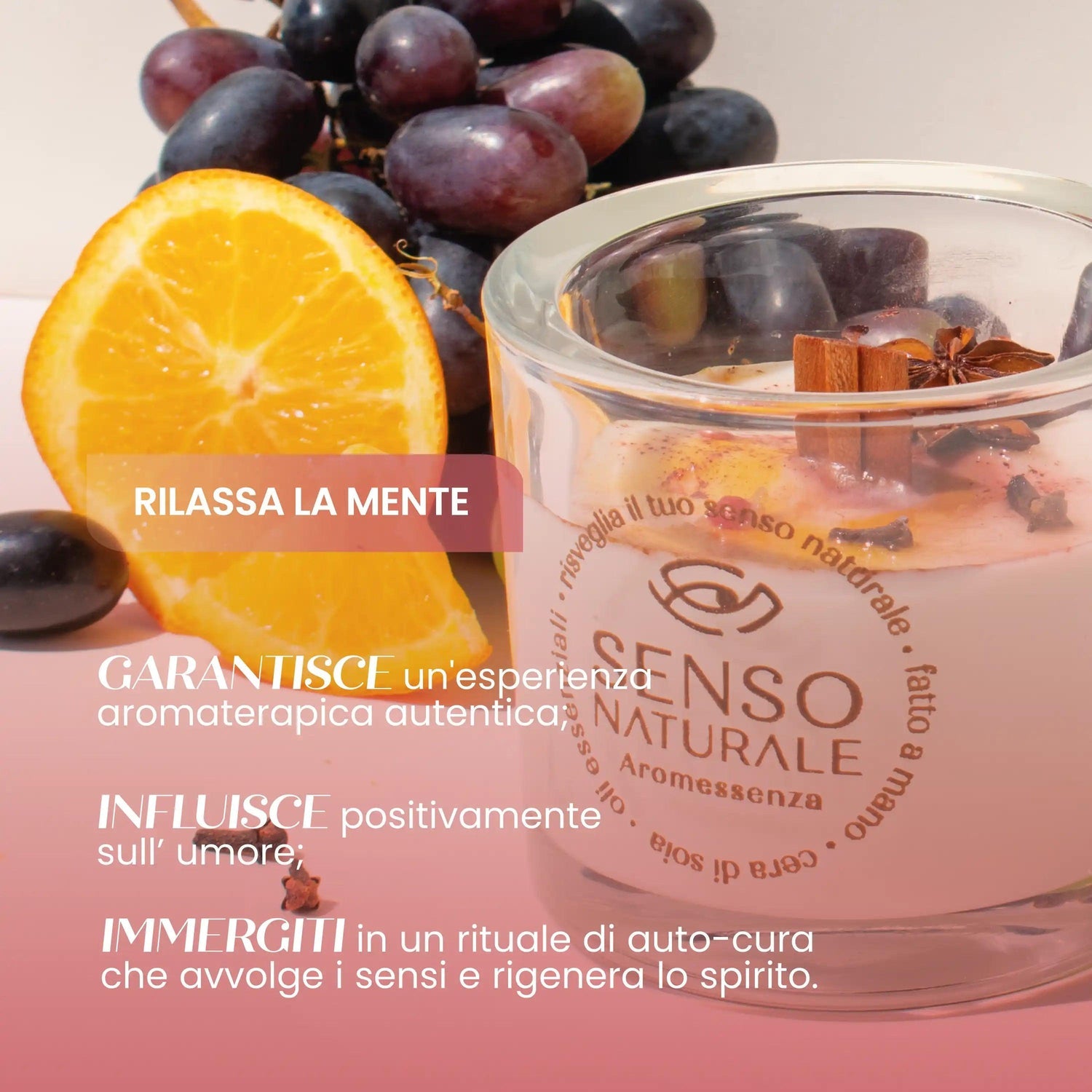 Candela naturale Vin Brulè SENSO NATURALE