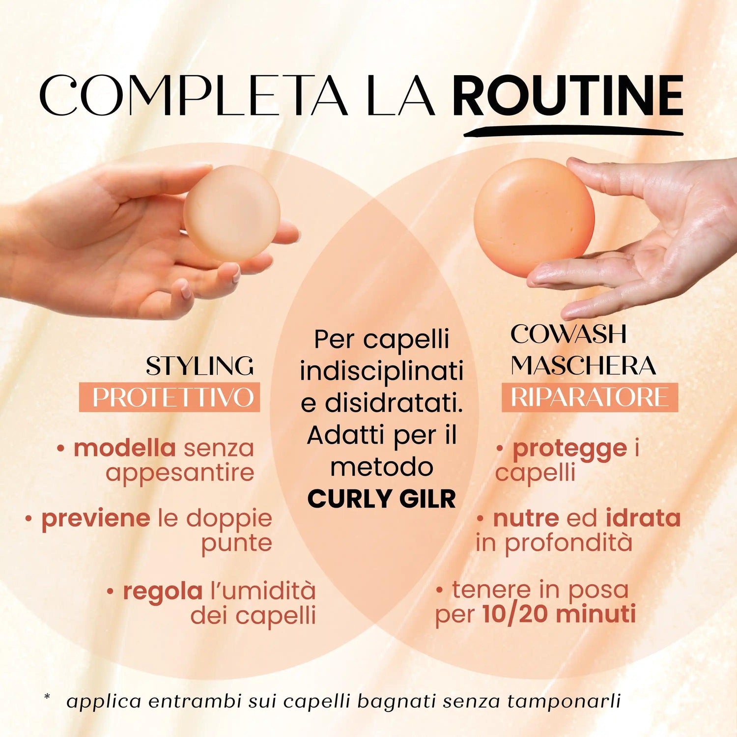 Crema styling capelli solida protettiva SENSO NATURALE