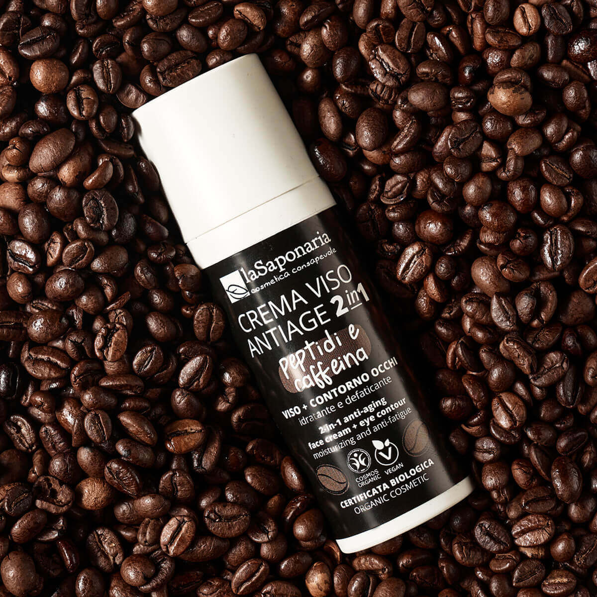 Crema viso antiage peptidi caffeina LA SAPONARIA