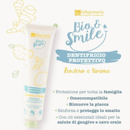 Dentifricio Protettivo Zenzero Limone LA SAPONARIA