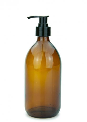 Flacone vetro ambra 500 ml push