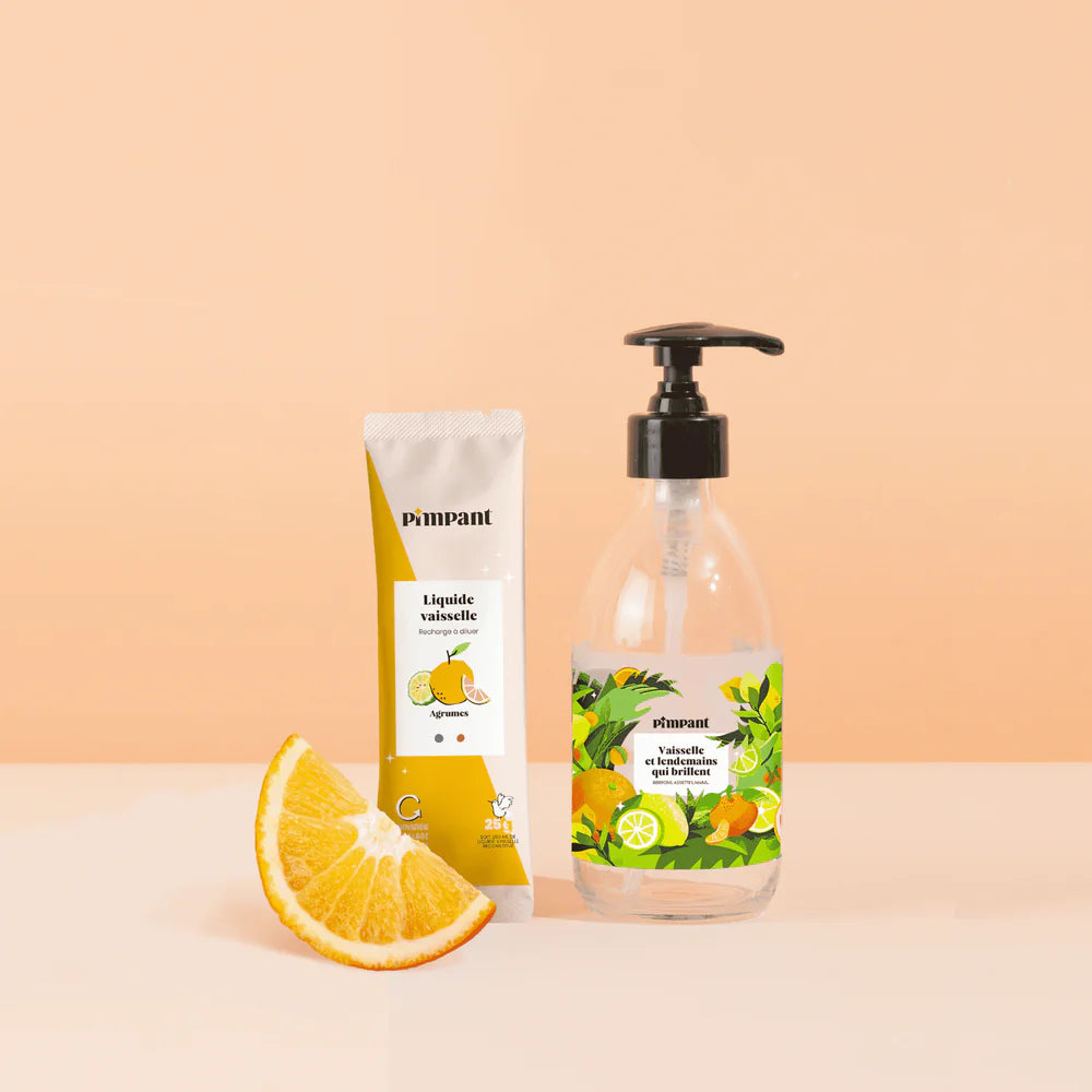 Kit piatti ricarica agrumi + flacone PIMPANT