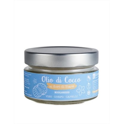 Olio di cocco ai fiori di Tiarè bio LA SAPONARIA