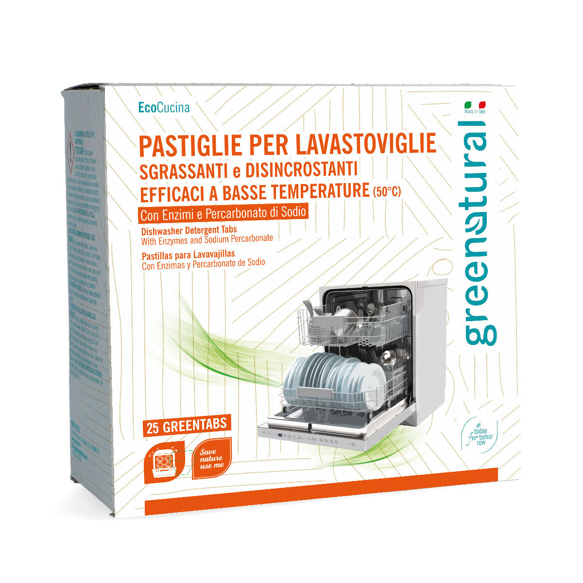 Pastiglie lavastoviglie 25 pz. GREENATURAL
