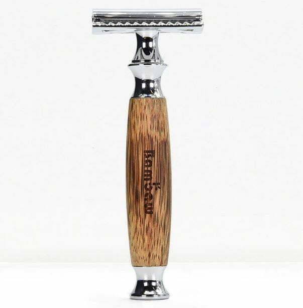 Rasoio metallo e bamboo BAMBAW