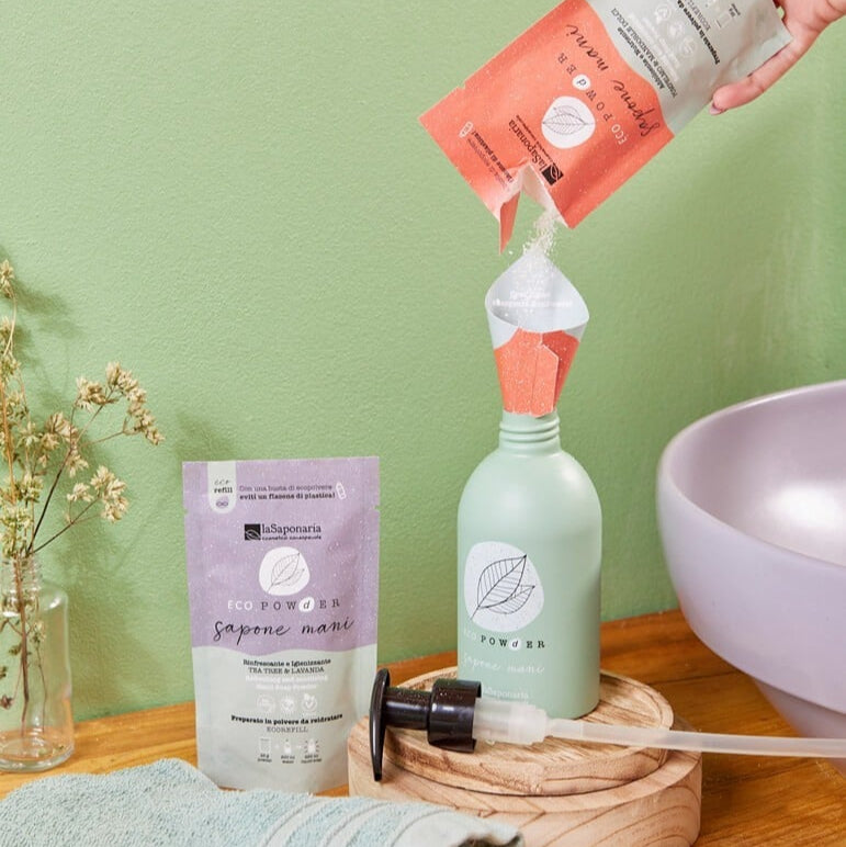 Dispenser eco sapone mani alluminio LA SAPONARIA