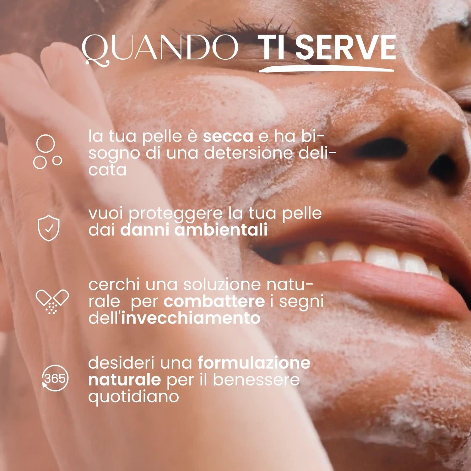 Detergente mousse viso solida nutriente SENSO NATURALE