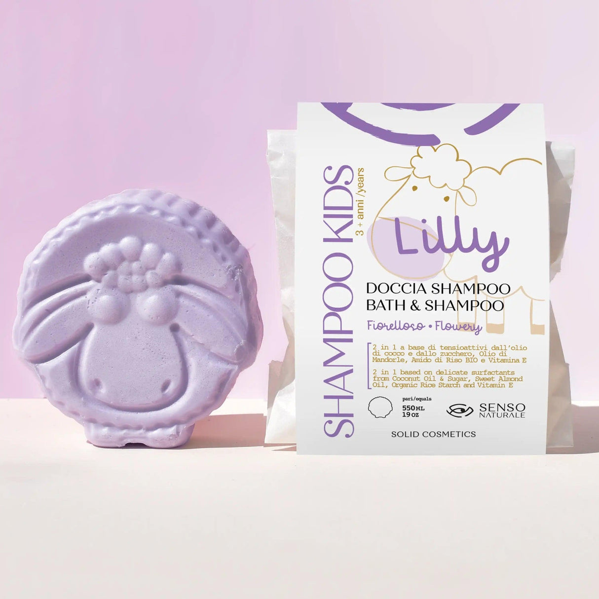 Doccia shampoo solido bimbi "Lilly" SENSO NATURALE