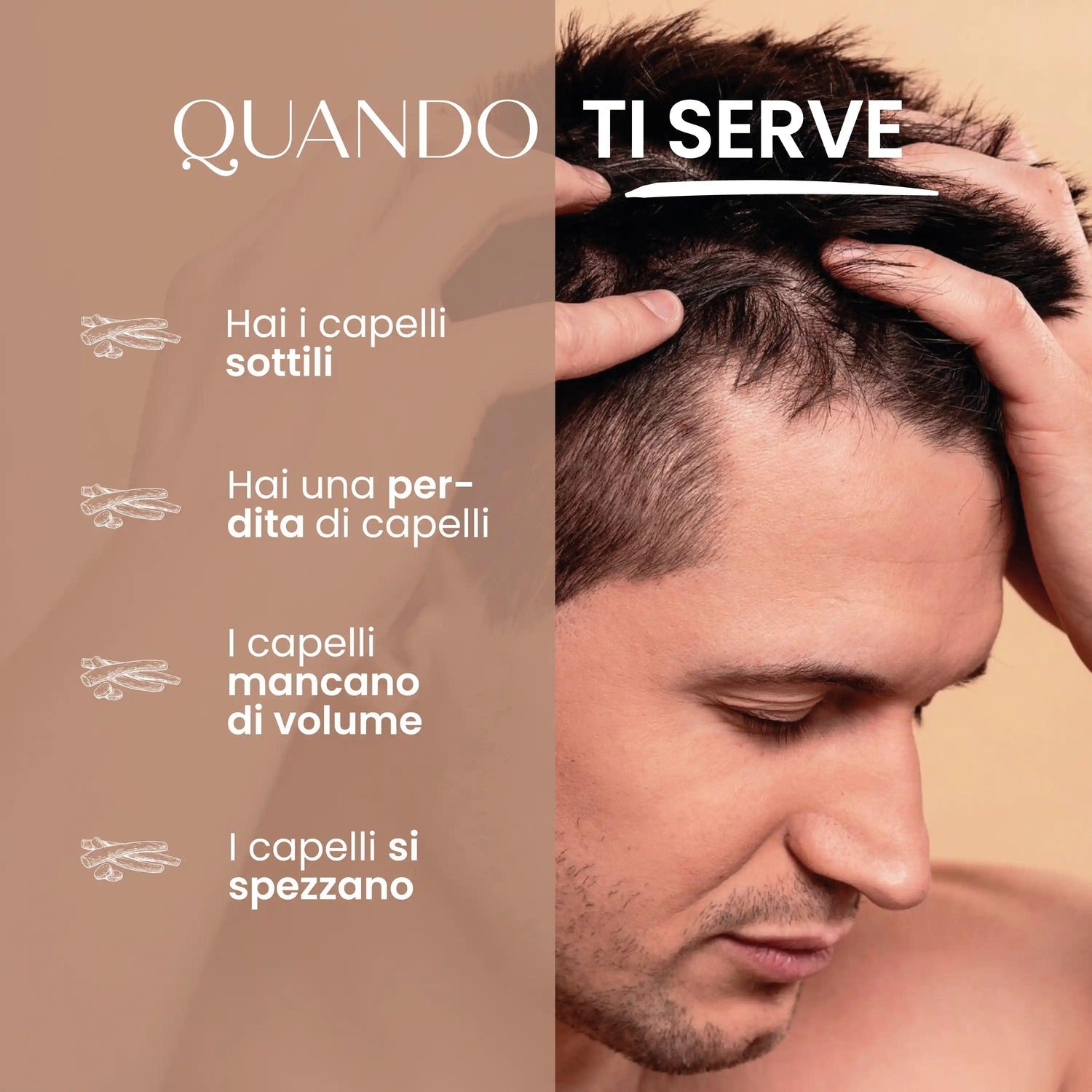 Shampoo balsamo solido stimolante anticaduta SENSO NATURALE