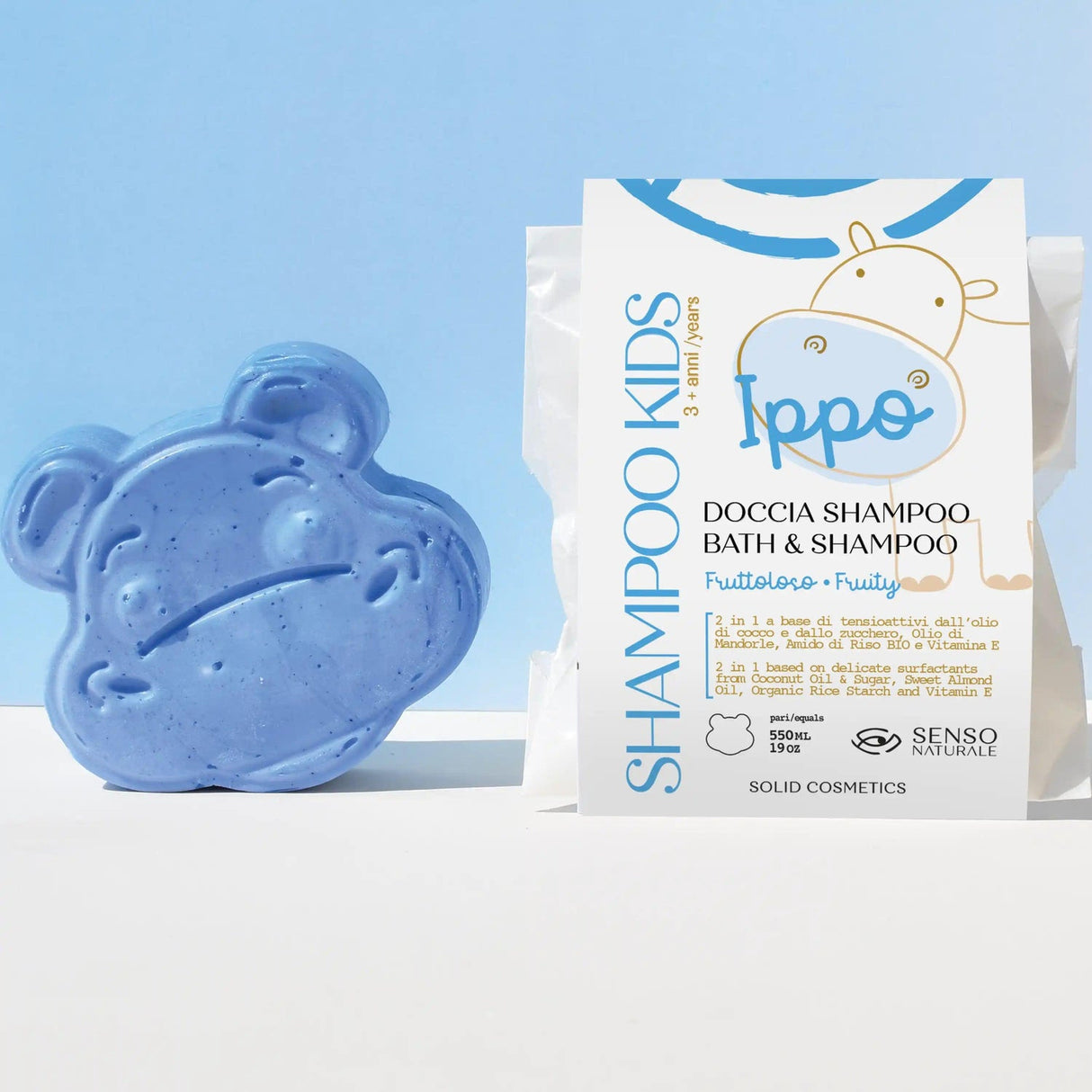 Doccia shampoo solido bimbi "Ippo" SENSO NATURALE