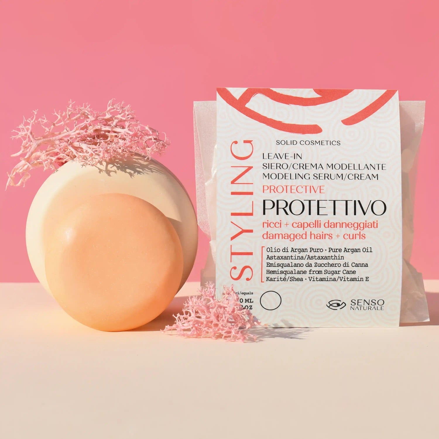 Crema styling capelli solida protettiva SENSO NATURALE