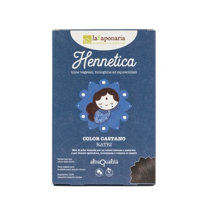 Hennetica ratri castano tinta vegetale LA SAPONARIA