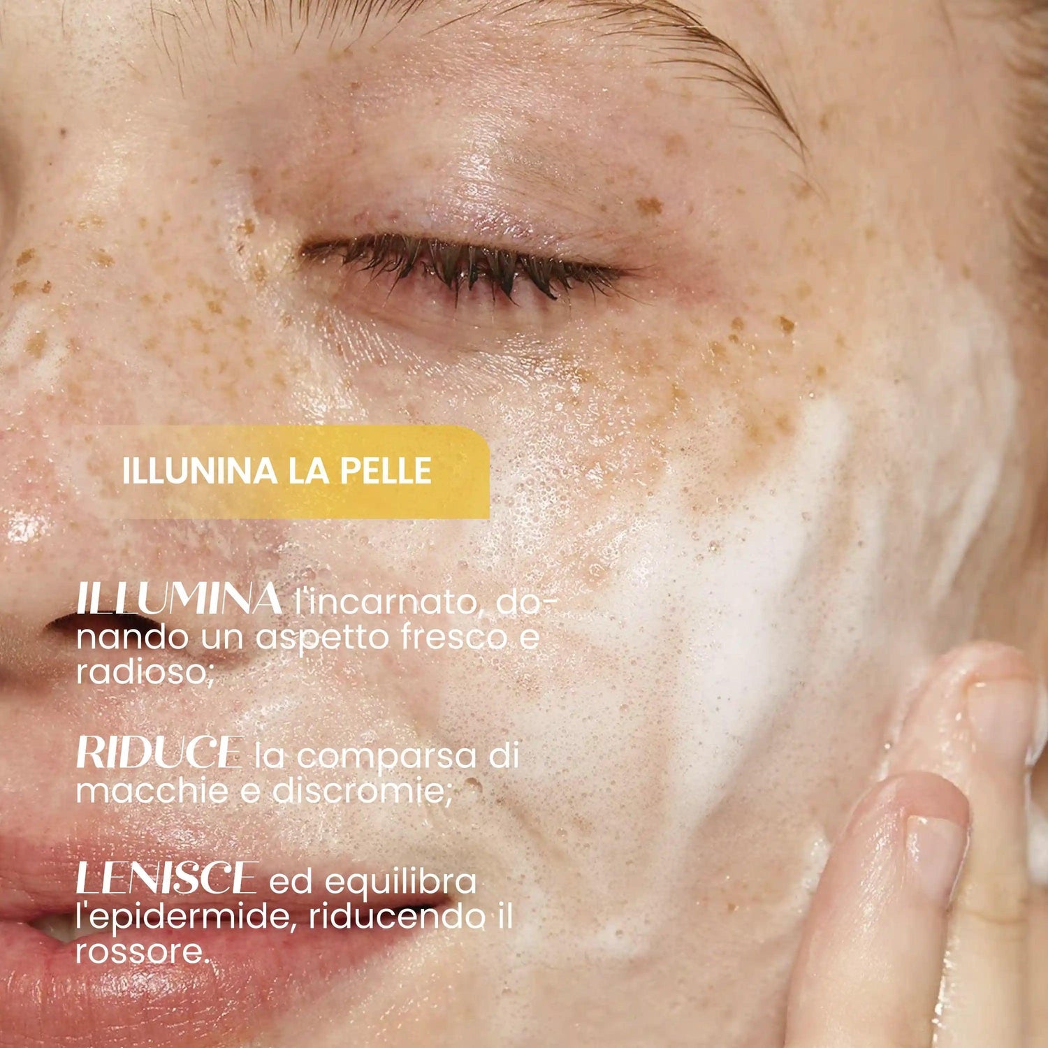 Detergente mousse viso solida illuminante SENSO NATURALE