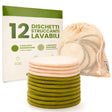 set da 12 dischetti struccanti lavabili con retina per lavaggio enooso