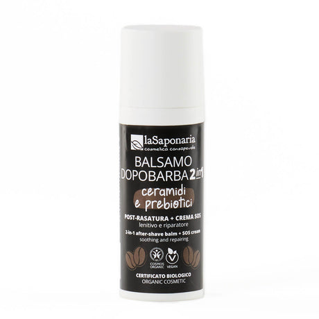 Balsamo dopoarba con prebiotici e ceramidi per lenire e riparare la pelle dopo la rasatura La Saponaria