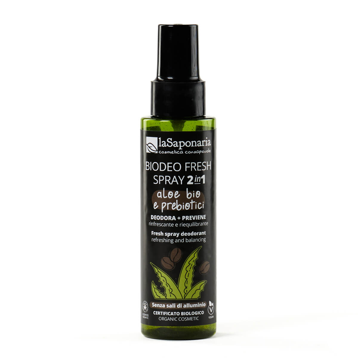 Deodorante con aloe bio e prebiotici che previene cattivi odori la saponaria