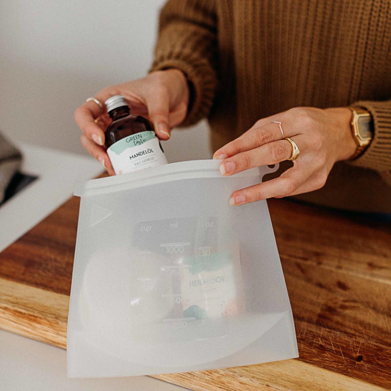 busta in silicone per alimenti 1,5l set 2 pz.