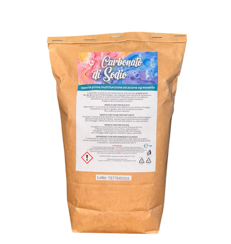 Carbonato di Sodio L'Angolo di Caty, sgrassatore universale ecologico per bucato e pulizie di casa