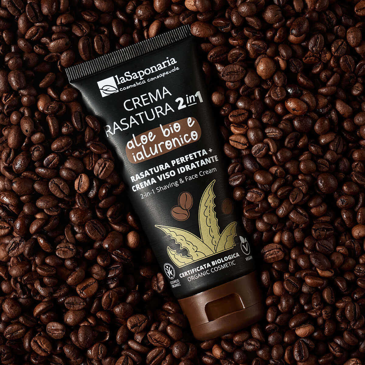 Crema rasatura aloe bio acido ialuronico LA SAPONARIA