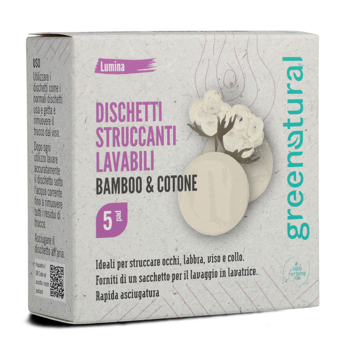 Kit 5 dischetti struccanti lavabili GREENATURAL