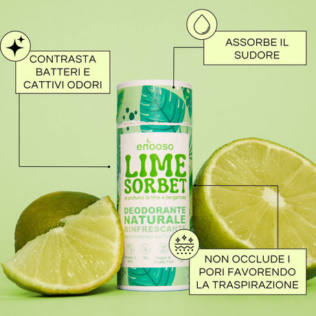 Deodorante Solido Lime Sorbet ENOOSO
