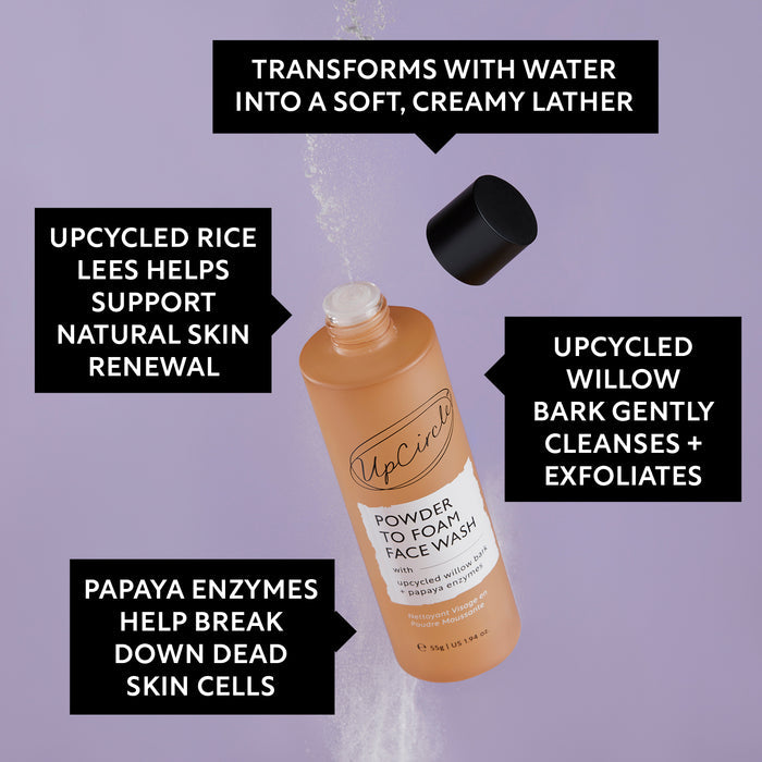 Detergente viso esfoliante enzimatico in polvere UPCIRCLE