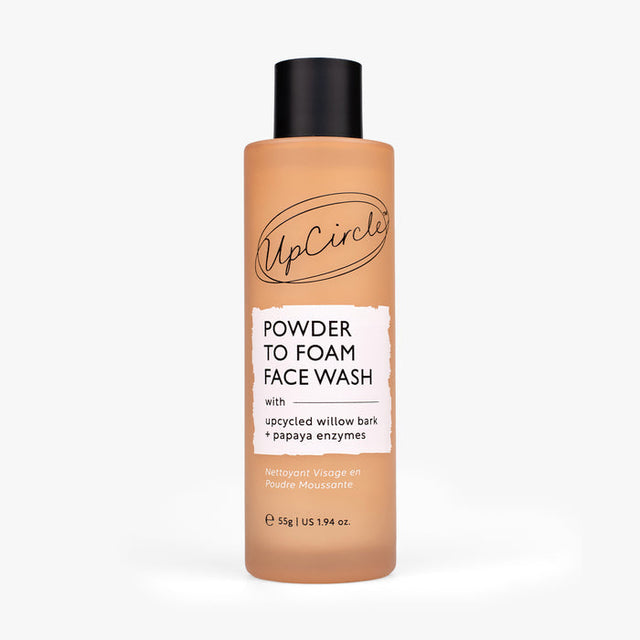 Detergente in polvere che diventa schiuma per il viso con effetto esfoliante enzimatico Upcircle