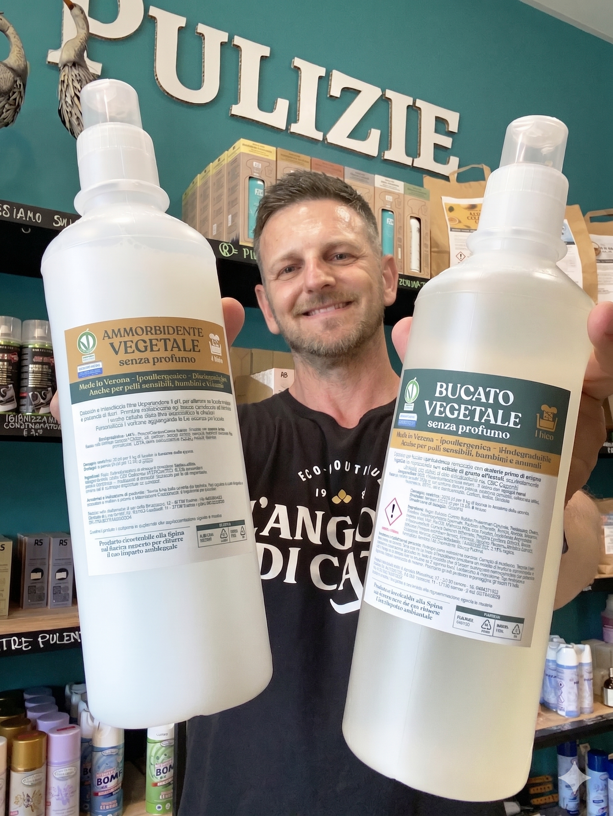 Detersivo e ammorbidente naturale senza profumo sfuso alla spina a Verona