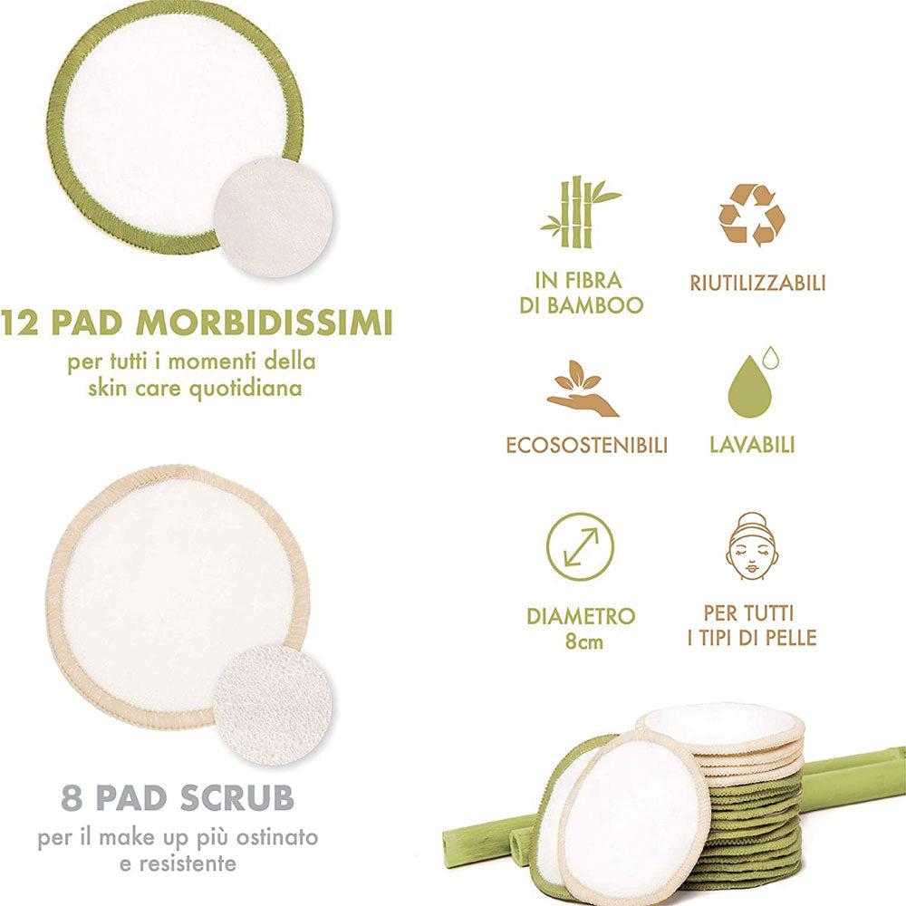 Dischetti struccanti lavabili 20 pz ENOOSO