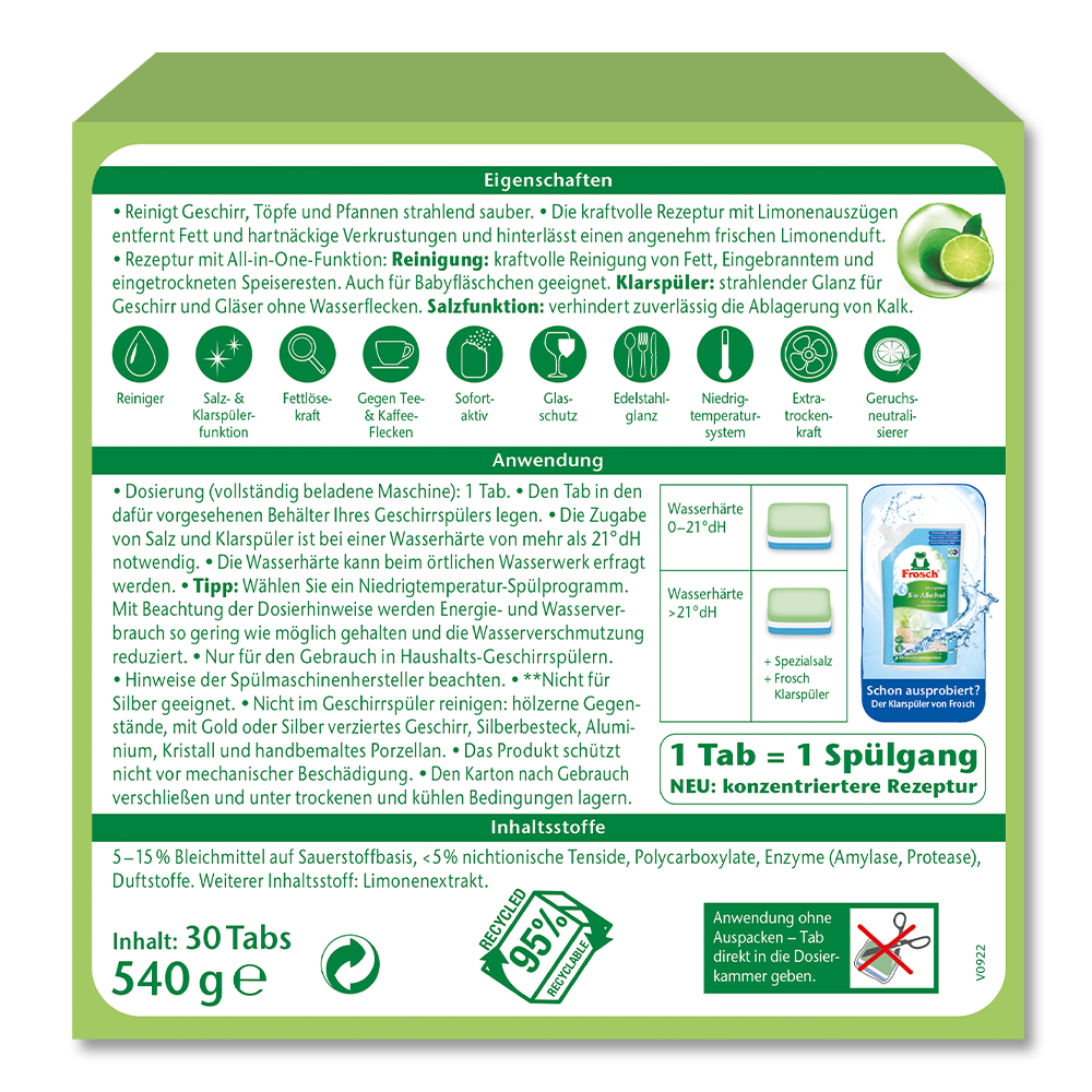 Frosch Spuel Tabs Limone