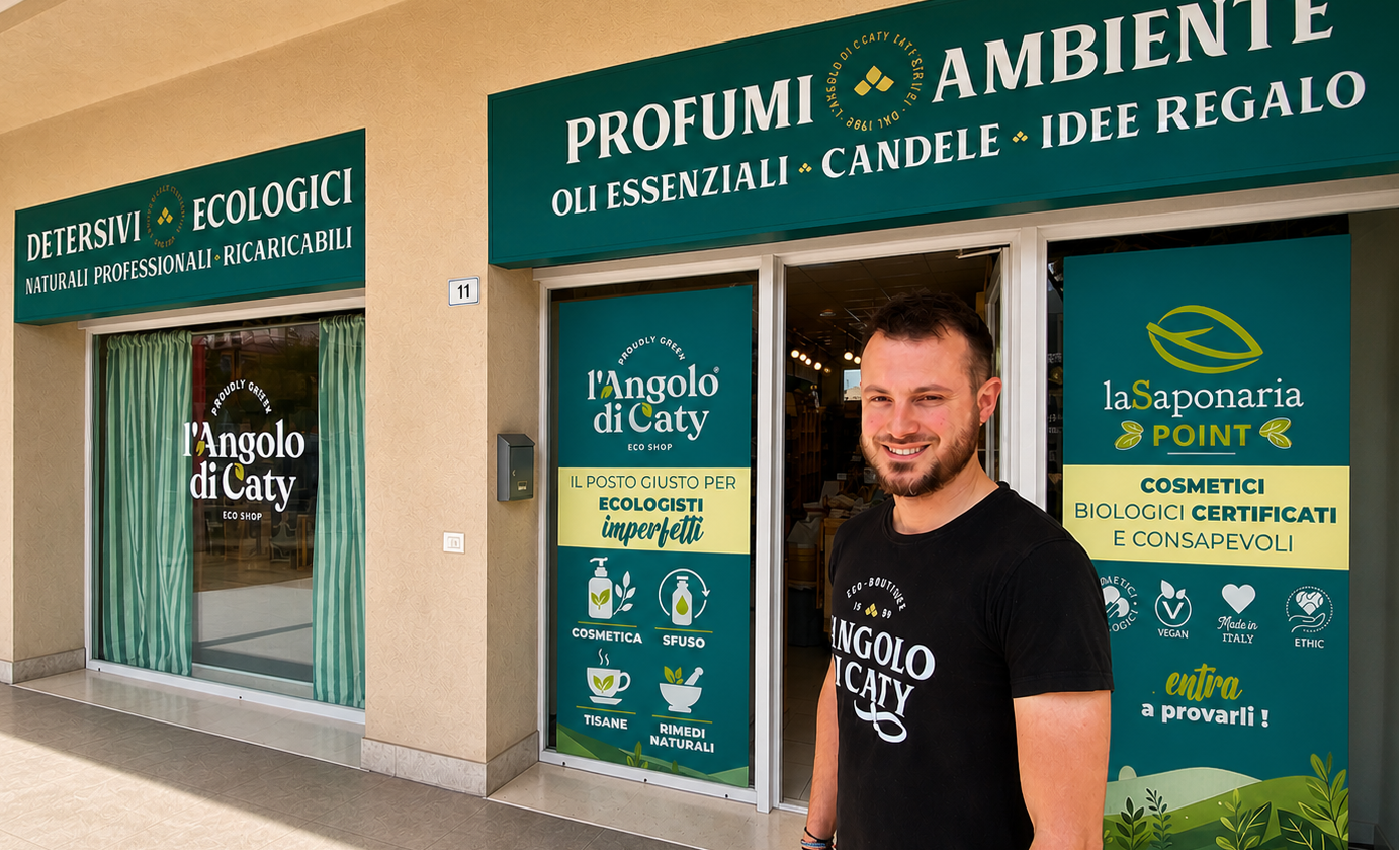La Saponaria a Verona è a L'Angolo di Caty, negozio di prodotti ecologici per la casa e la persona