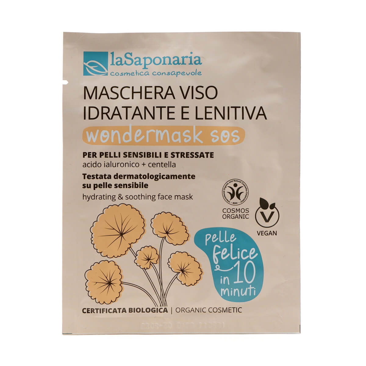 Maschera viso lenitiva wondermask sos LA SAPONARIA