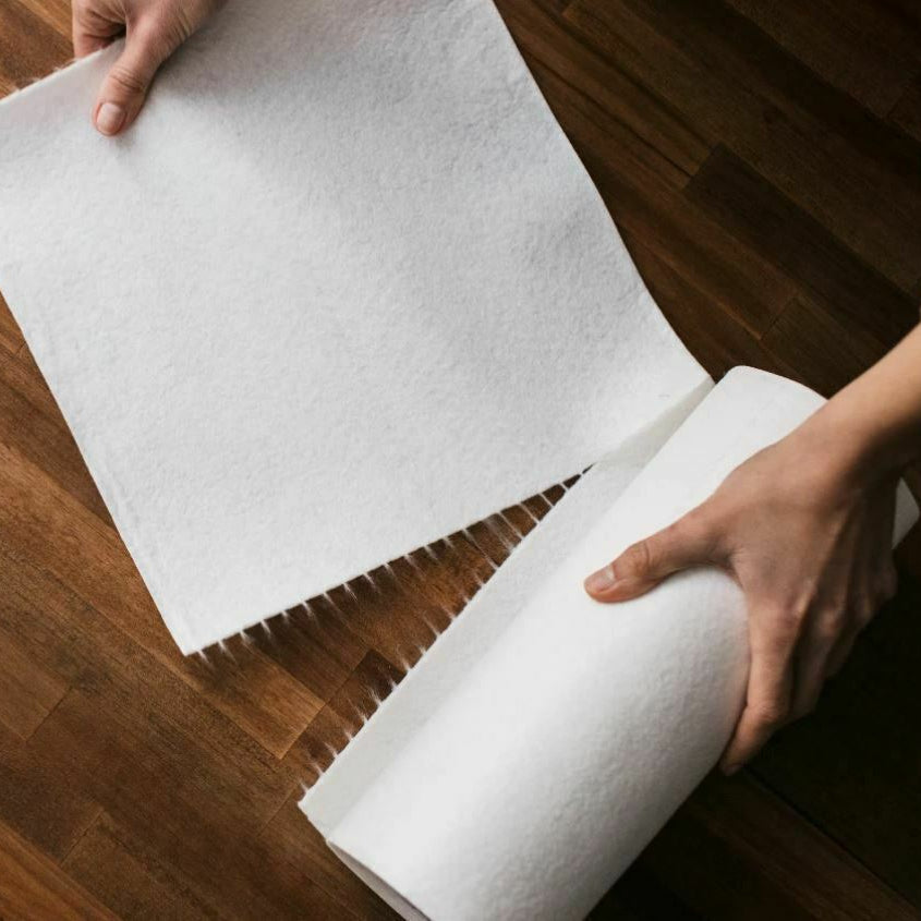 Rotolo panni in bamboo riutilizzabili