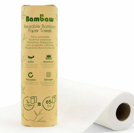 Rotolo panni in bamboo riutilizzabili