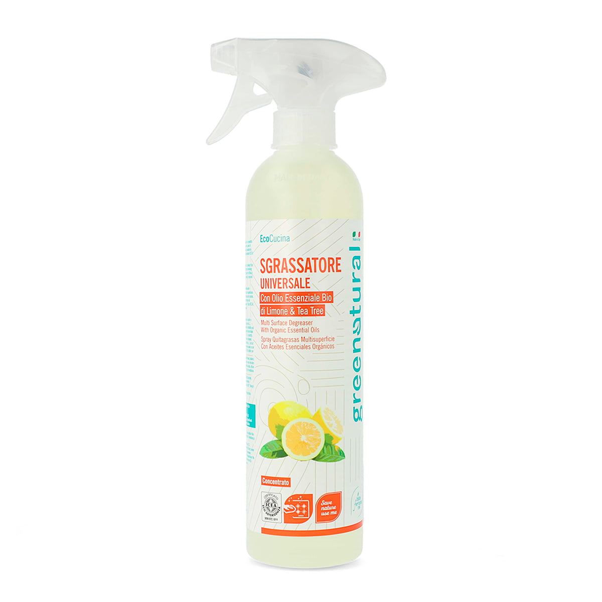 Sgrassatore Limone e TeaTree GREENATURAL