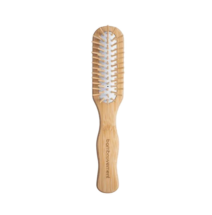 Spazzola capelli districante plastic free in bamboo Bamboovement